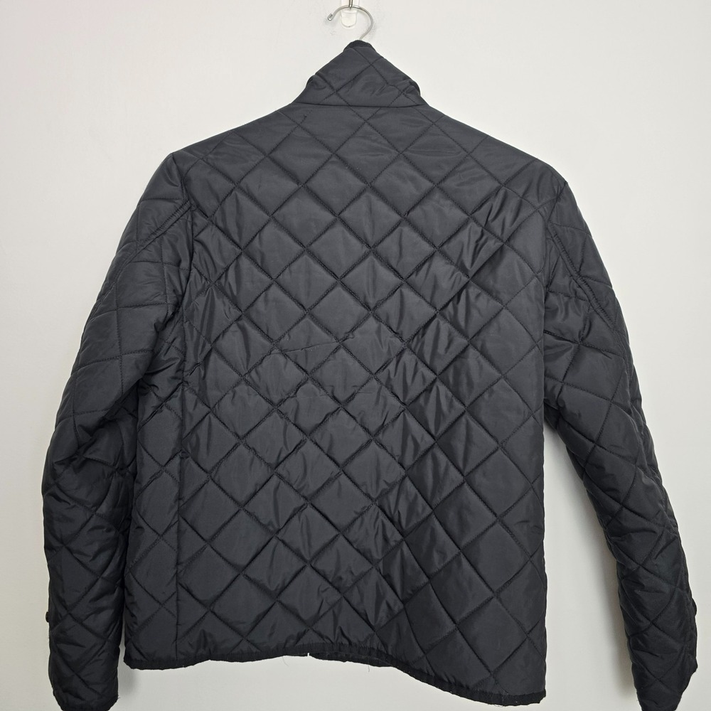 Ralph Lauren Sport Women Diamond Quilted Jacket Medium Equestrian Classic Preppy - Picture 7 of 10